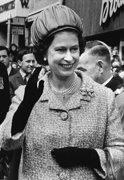 Queen Elizabeth II during the Royal visit to the North West