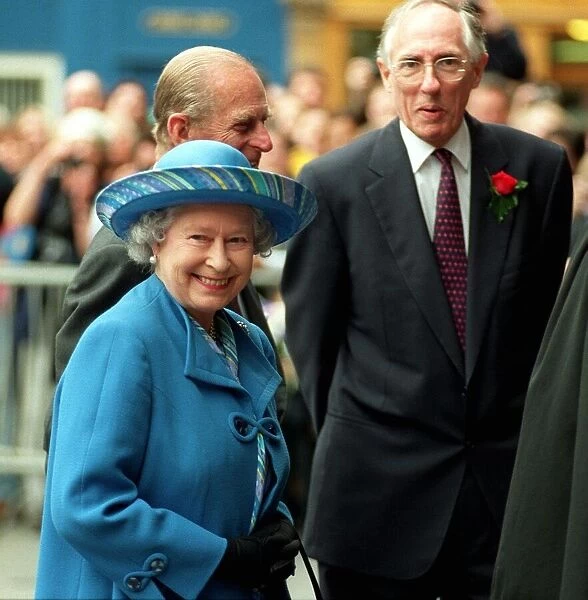 Queen Elizabeth II in Scotland, 30th June 1999 Arrives with Duke of Edinburgh