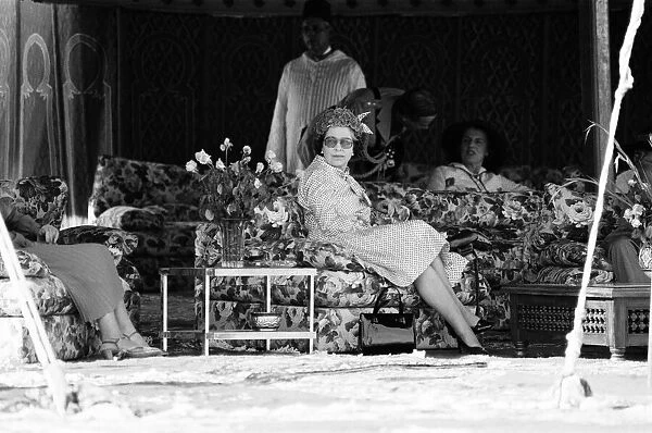 Queen Elizabeth II state visit to Marrakesh, Morocco. 28th October 1980