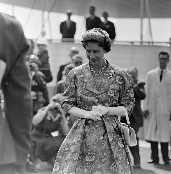 Queen Elizabeth II during her visit to Canada. Queen Elizabeth II pictured at