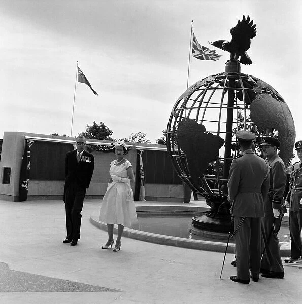 Queen Elizabeth II during her visit to Canada. The Queen is pictured at Green Island