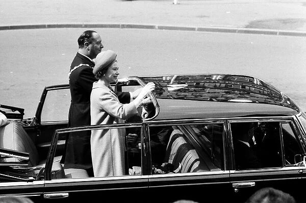 Queen Elizabeth II, during her visit to West Germany. Pictured in Cologne. 25th May 1965