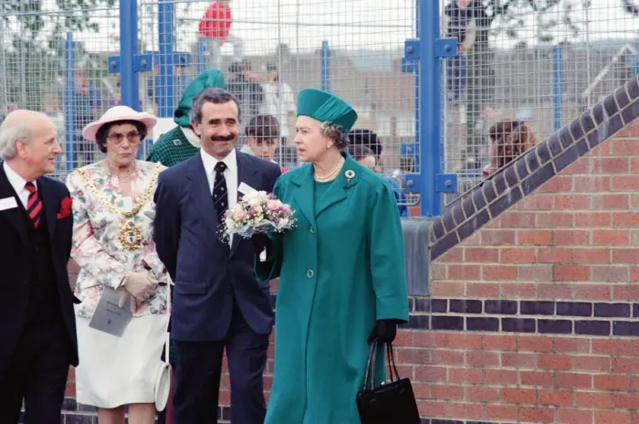 Framed Print : Queen Elizabeth II visiting Middlesbrough to open Pallister Park Framed Print : Queen Elizabeth II visiting Middlesbrough to open Pallister Park