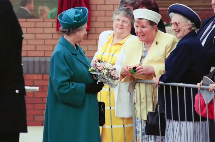 Framed Print : Queen Elizabeth II visiting Middlesbrough to open Pallister Park Framed Print : Queen Elizabeth II visiting Middlesbrough to open Pallister Park