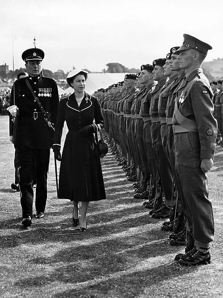 Queen Elizabeth II visiting Wales during the Queen and the Duke of Edinburgh