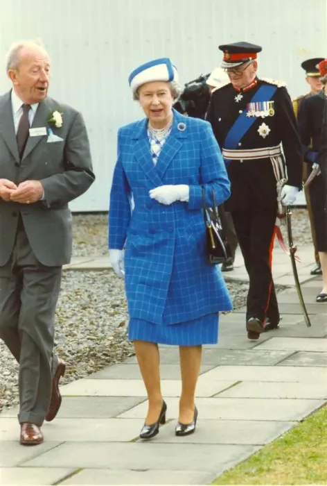 Framed Print : Queen Elizabeth II visits Alcans smelter in Lynemouth 26th June 1993