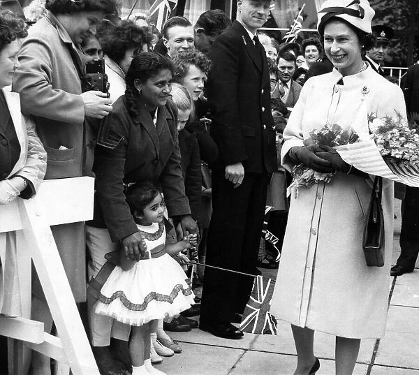 Queen Elizabeth II visits Birmingham. 24th May 1963