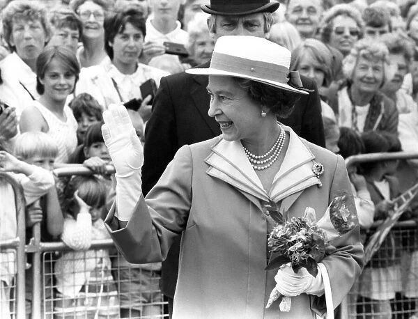 Queen Elizabeth II visits the new TA Centre at Cramlington