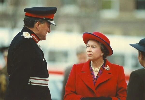 Queen Elizabeth II visits the North East - at Gateshead Civic Centre December 1990