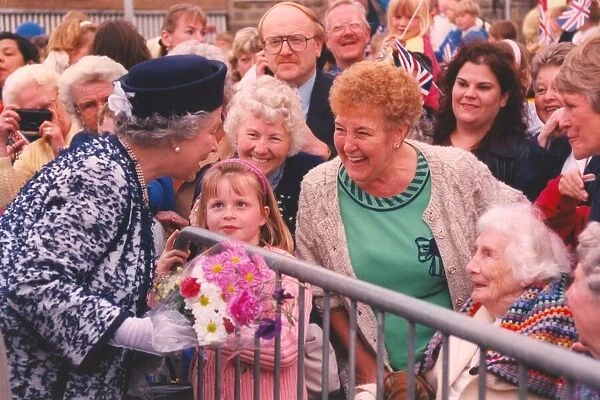 Queen Elizabeth II visits the Open Door Community Learning Centre in Prudhoe -