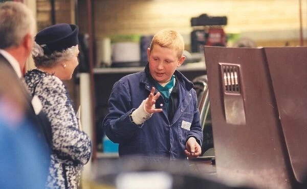 Queen Elizabeth II visits the Open Door Community Learning Centre in Prudhoe - chatting