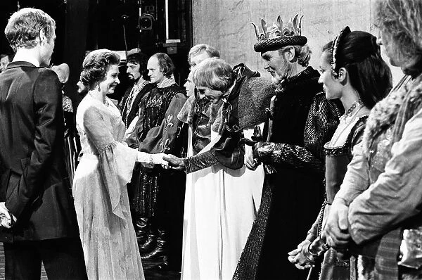 Queen Elizabeth II visits the Royal Shakespeare Theatre, Stratford-upon-Avon
