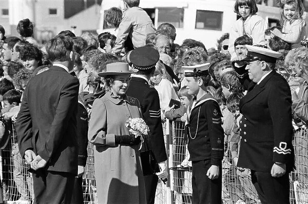 Queen Elizabeth II visits Scotland. 16th August 1986