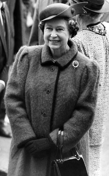 Queen Elizabeth II visits Wales. 20th April 1989