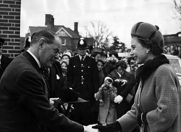 Queen Elizabeth II visits Wrekin College, 17th March 1967