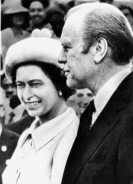 Queen Elizabeth July1976 with American President Gerald Ford on State Visit to America