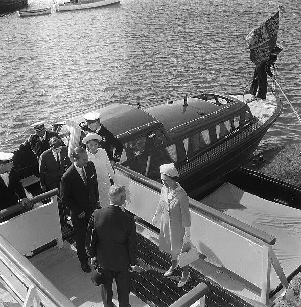 Queen Elizabeth and Prince Charles touring the Scilly Isles 1967 hollywoodicons