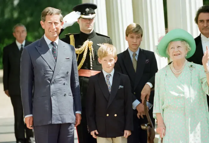 Framed Print : Queen Elizabeth The Queen Mother celebrates her 95th birthday at Clarence House alongside