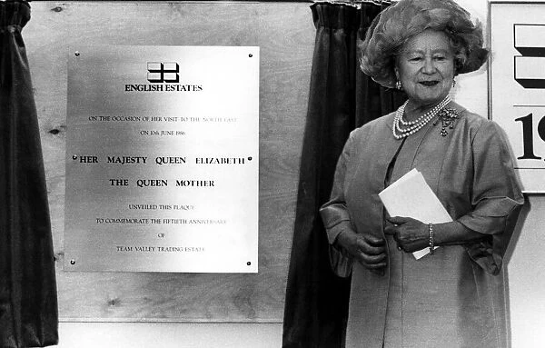 Queen Elizabeth the Queen Mother North East Visits Queen Elizabeth