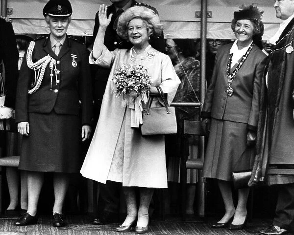 Queen Elizabeth the Queen Mother North East Visits Queen Elizabeth