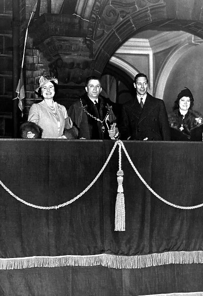 Queen Elizabeth the Queen mother North East Visits King George VI