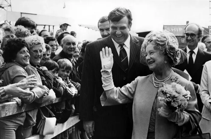 Framed Print : Queen Elizabeth the Queen Mother North East Visits Queen Elizabeth Framed Print : Queen Elizabeth the Queen Mother North East Visits Queen Elizabeth