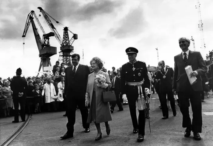Framed Print : Queen Elizabeth the Queen Mother North East Visits Queen Elizabeth Framed Print : Queen Elizabeth the Queen Mother North East Visits Queen Elizabeth