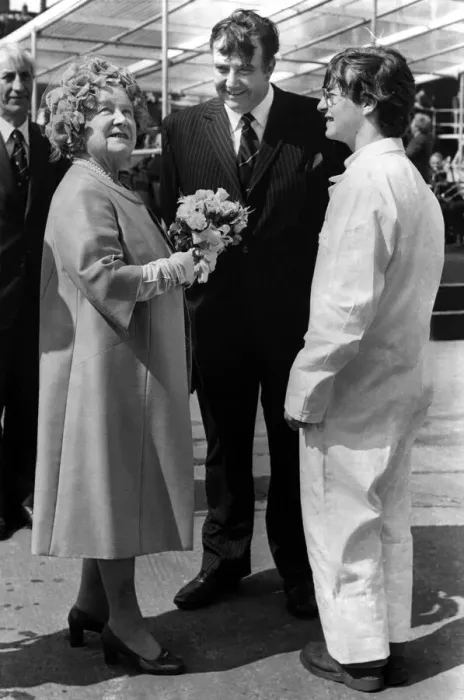 Framed Print : Queen Elizabeth the Queen Mother North East Visits Queen Elizabeth Framed Print : Queen Elizabeth the Queen Mother North East Visits Queen Elizabeth
