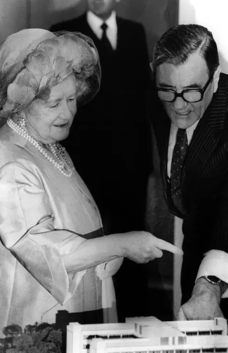 Framed Print : Queen Elizabeth the Queen Mother North East Visits Queen Elizabeth Framed Print : Queen Elizabeth the Queen Mother North East Visits Queen Elizabeth