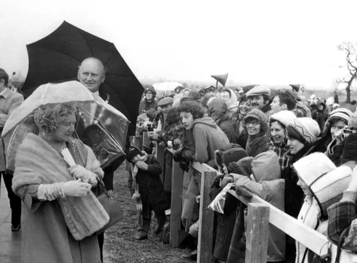 Framed Print : Queen Elizabeth the Queen Mother North East Visits Queen Elizabeth