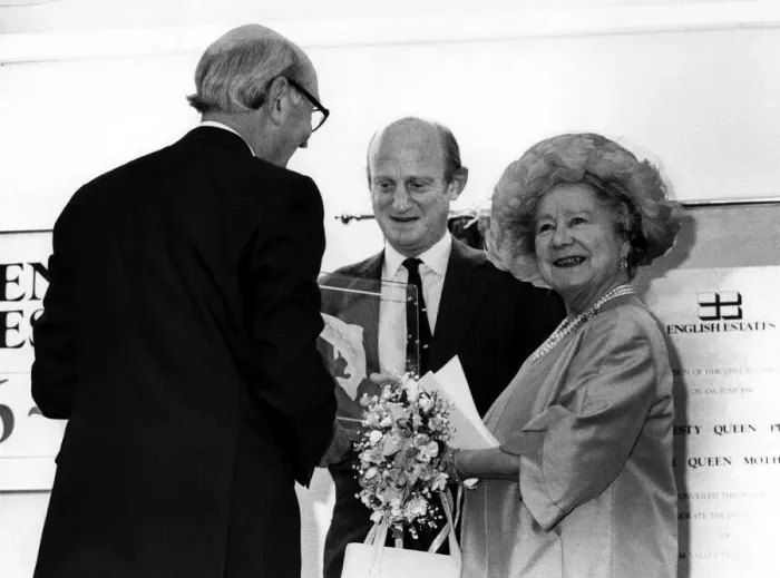Framed Print : Queen Elizabeth the Queen Mother North East Visits Queen Elizabeth Framed Print : Queen Elizabeth the Queen Mother North East Visits Queen Elizabeth