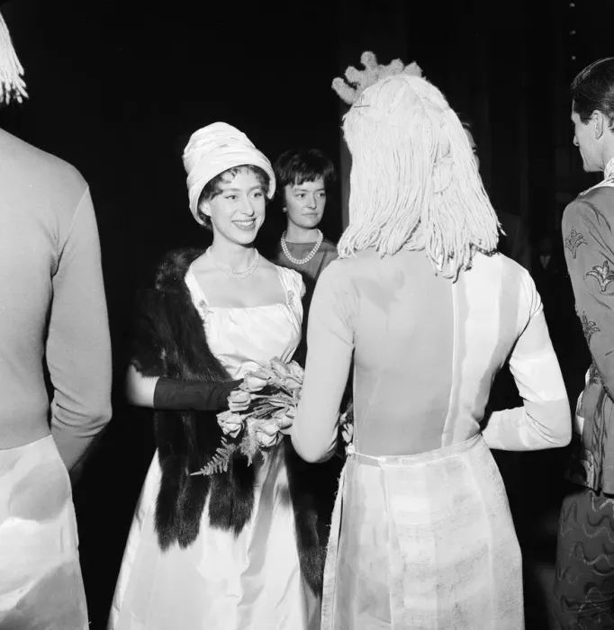 Framed Print : Queen Elizabeth, The Queen Mother, and Princess Margaret attend a gala charity matinee of