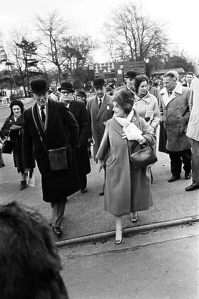 Queen Elizabeth The Queen Mother with Secretary of State for War John Profumo