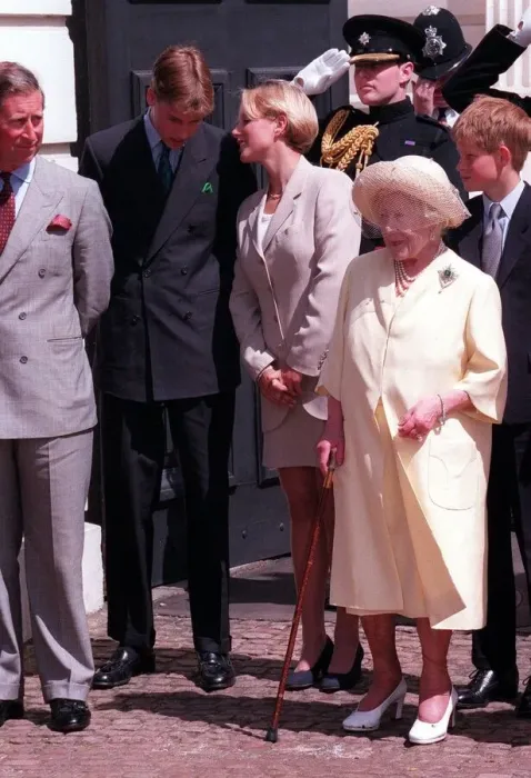 Framed Print : Queen Mother 98th Birthday Celebrations August 1998 Prince William Framed Print : Queen Mother 98th Birthday Celebrations August 1998 Prince William