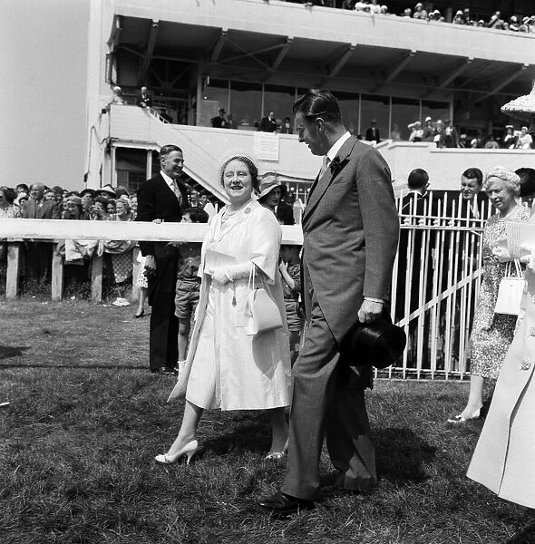 The Queen Mother at The Derby. 1st June 1960