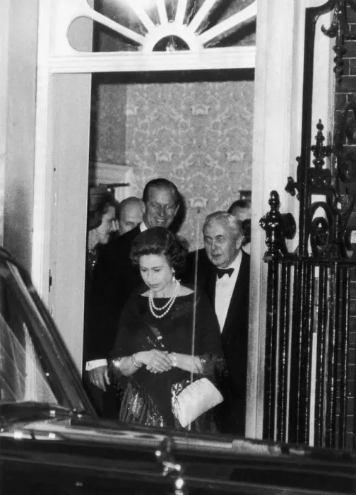 Framed Print : The Queen and Prince Philip were guests at the Prime Ministers official residence