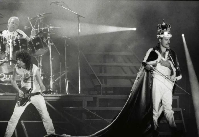 Framed Print : Queen Rock Group - Freddie Mercury, Brian May, John Deacon & Roger Taylor