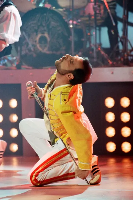 Framed Print : Queen rock group performing. Singer Freddie Mercury on stage Framed Print : Queen rock group performing. Singer Freddie Mercury on stage