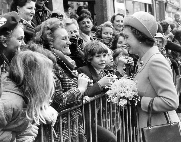 The Queen visits Congleton, Manchester 4th May 1972