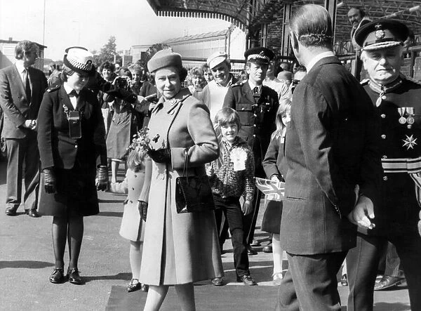 The Queen visits Manchester, 5th May 1982