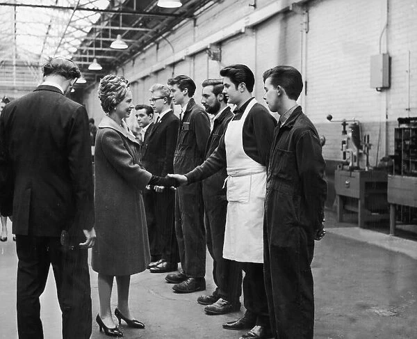 The Queen visits Manchester. Mather and Platt. March 1965