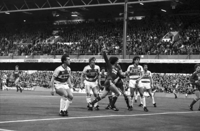 Framed Print : Queens Park Rangers 1 v. Liverpool 3. Division One Football. November 1986 LF20-27-073 Framed Print : Queens Park Rangers 1 v. Liverpool 3. Division One Football. November 1986 LF20-27-073