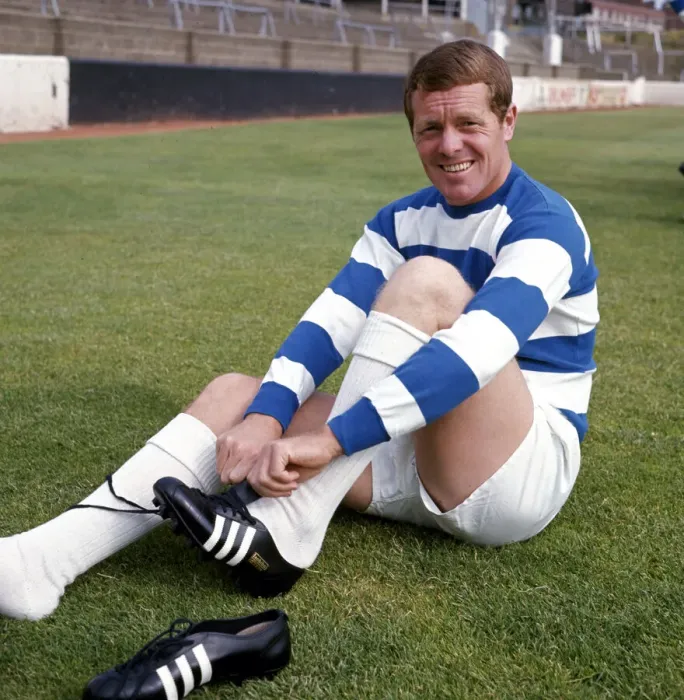 Framed Print : Queens Park Rangers footballer Les Allen at Loftus Road July 1967 Framed Print : Queens Park Rangers footballer Les Allen at Loftus Road July 1967