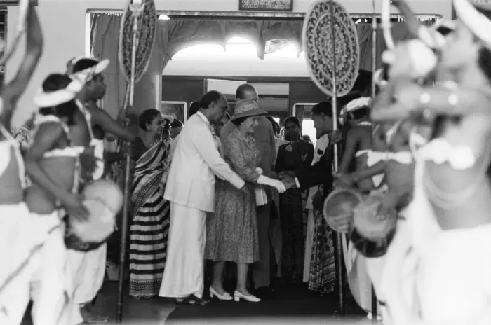 Framed Print : The Queens Royal vist to Sri Lanka 21st-25th October 1981 Framed Print : The Queens Royal vist to Sri Lanka 21st-25th October 1981