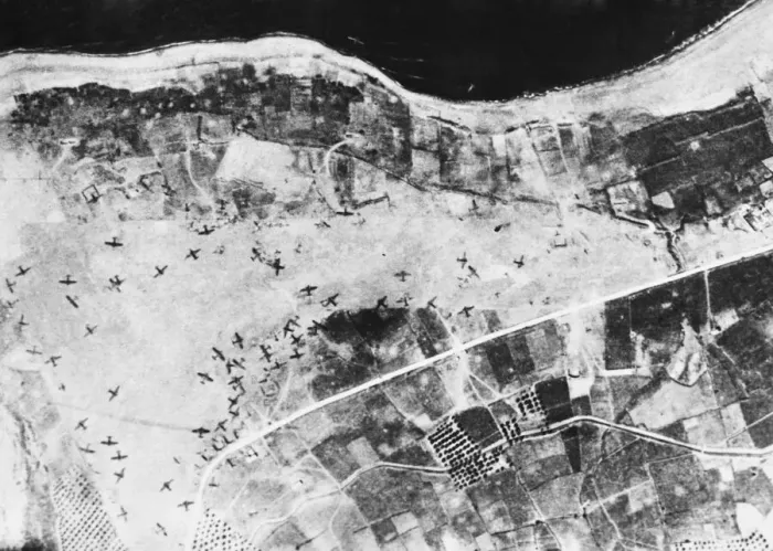 Framed Print : R. A. F Bombing of Maleme Aerodrome In Crete. Maleme aerodrome Framed Print : R. A. F Bombing of Maleme Aerodrome In Crete. Maleme aerodrome
