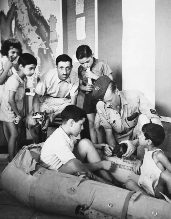 Framed Print : R. A. F. exhibition in North Africa roused much interest and appreciation among the people Framed Print : R. A. F. exhibition in North Africa roused much interest and appreciation among the people