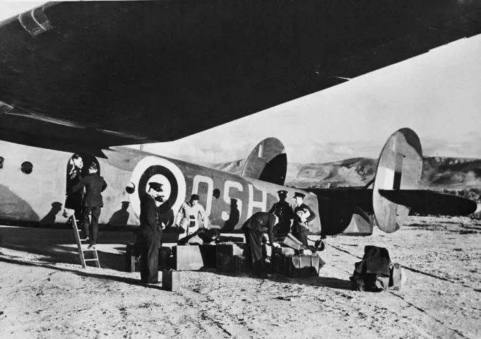 Framed Print : R. A. F in Greece. A British official photo of the R. A. F arriving in Greece, R. A Framed Print : R. A. F in Greece. A British official photo of the R. A. F arriving in Greece, R. A