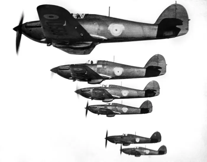 Framed Print : R. A. F. Hawker Hurricanes. March 1938 P004830 Framed Print : R. A. F. Hawker Hurricanes. March 1938 P004830