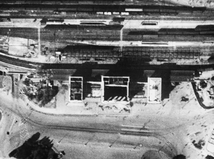 Framed Print : R. A. F raids on Genoa, reconnaissance reveals widespread damage Framed Print : R. A. F raids on Genoa, reconnaissance reveals widespread damage