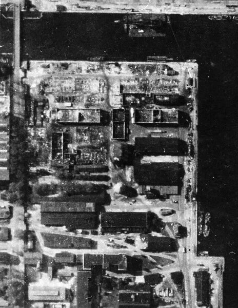 R. A. F. reconnaissance pictures of bomb damage to Wilhelmshaven